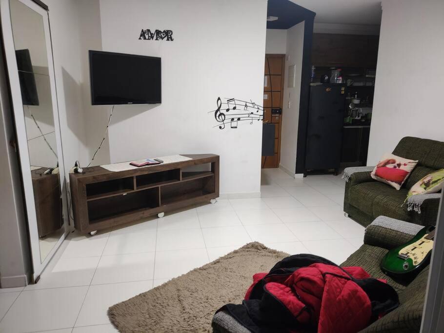 Apartamento 2 Dormitorios E Sacada Gourmet Frente Ao Mar Praia Grande  Buitenkant foto