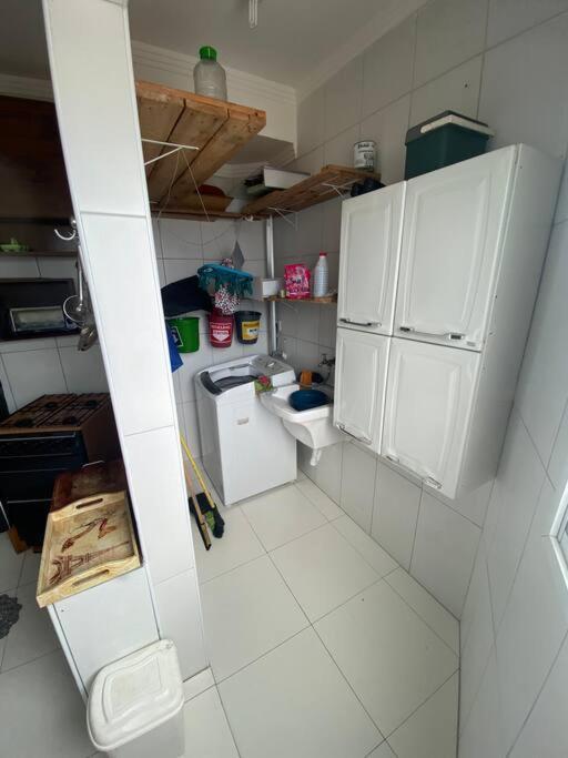Apartamento 2 Dormitorios E Sacada Gourmet Frente Ao Mar Praia Grande  Buitenkant foto